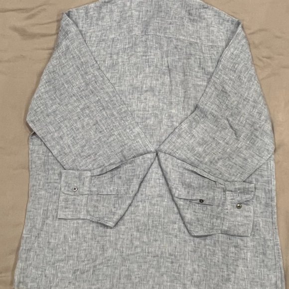 Burberry London Men's Linen Button Down Shirt - Picture 7 of 7